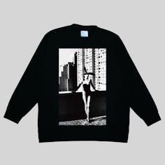 MARSHMALLOW FABRIC LONG SLEEVE Tシャツ「ELSA PERETTI」（ブラック）サイズ F（Sサイズ相当）
